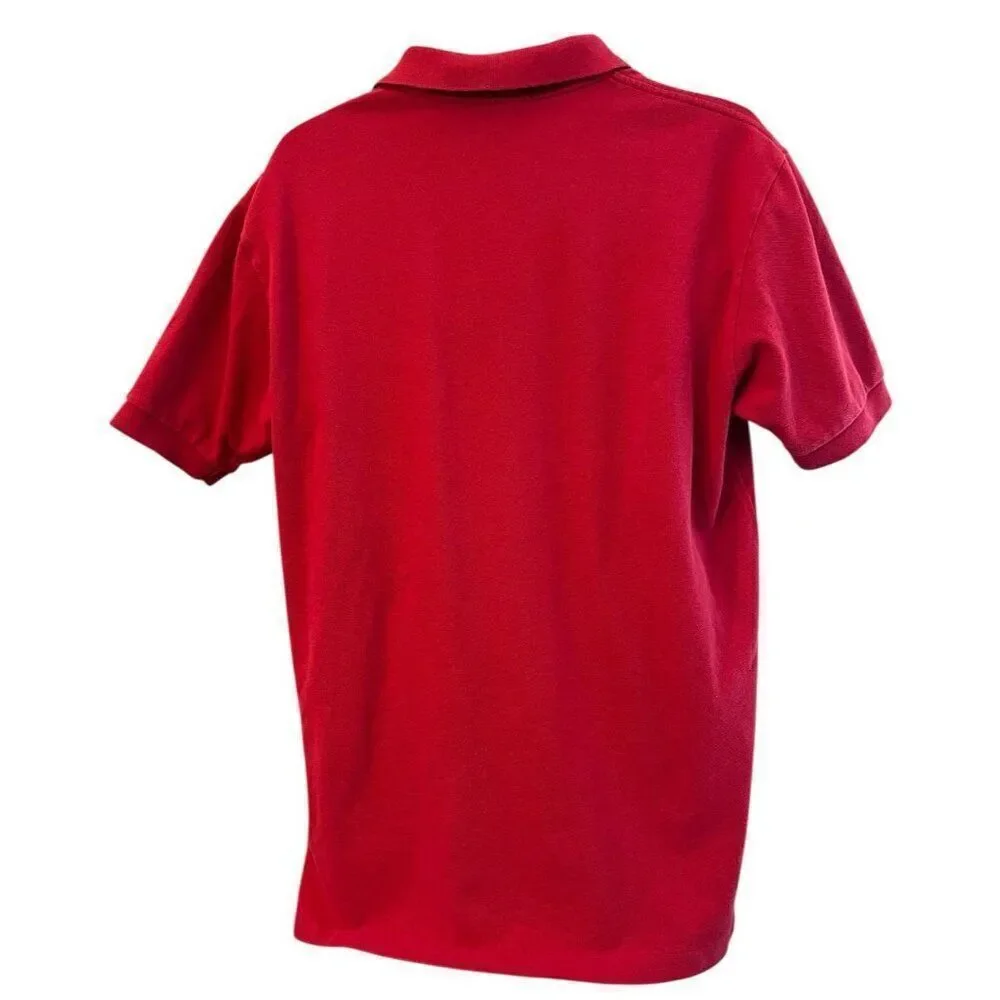 Polo By Ralph Lauren Men’s Large Red Polo Shirt Embroidered Pony Vintage